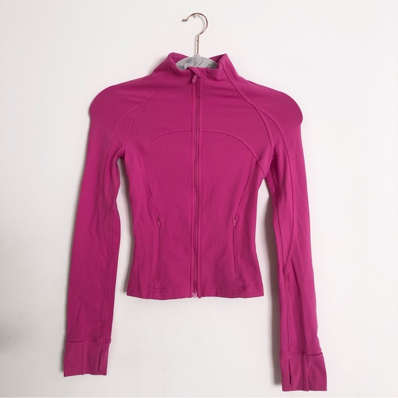 Lululemon Cropped Define Jacket Nulu Sonic Pink 0 - Picture 2 of 10